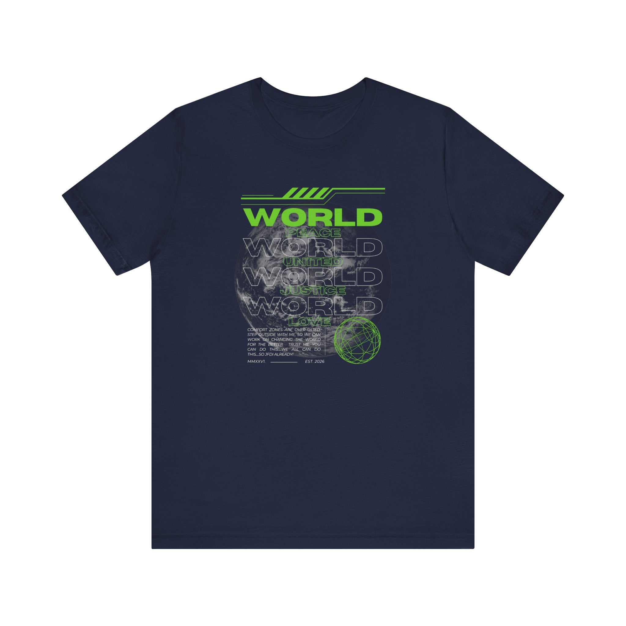 Change the World Design #1-Unisex Jersey Short Sleeve Tee