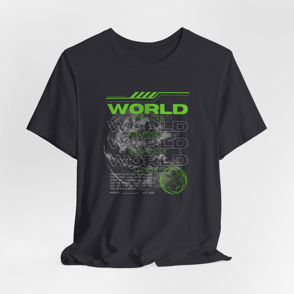 Change the World Design #1-Unisex Jersey Short Sleeve Tee