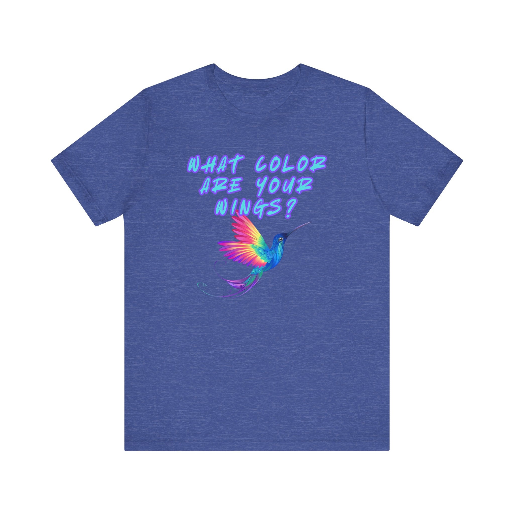 What Color are Your Wings? Violet #1-Unisex Jersey Short Sleeve Tee