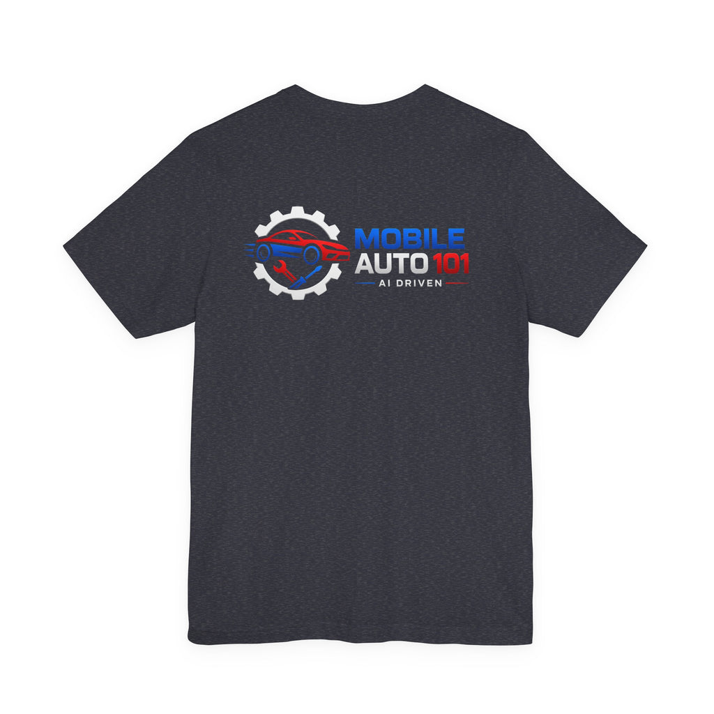 Mobile Auto 101 3rd Ed. (front and back design)-Unisex Jersey Short Sleeve Tee