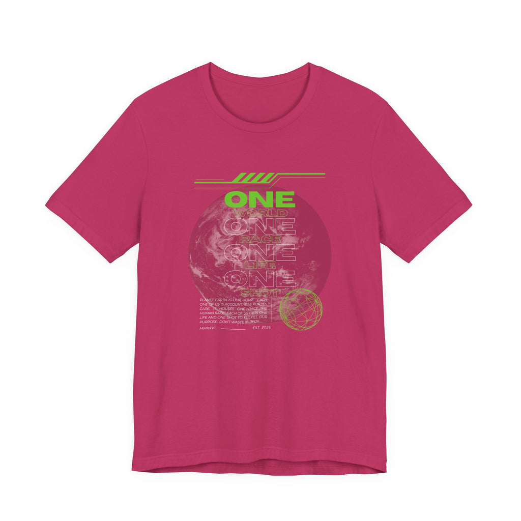 One World-Unisex Jersey Short Sleeve Tee