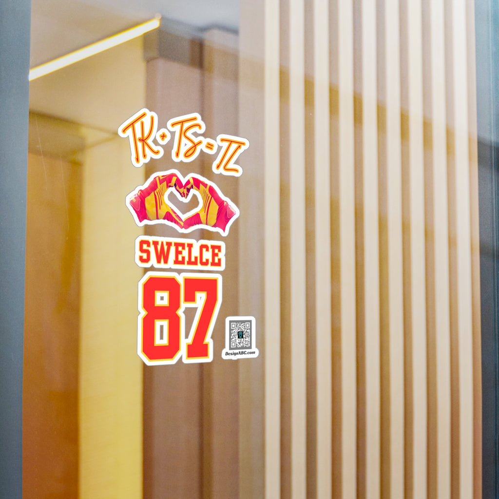 TK+TS=TL SWELCE (White Background) w/DesignXBC QR Code Kiss-Cut Vinyl Decals