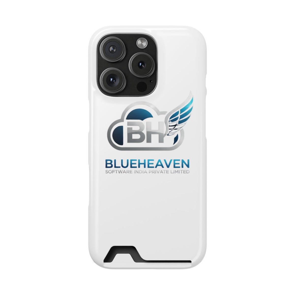 BlueHeaven Logo Phone Case with Card Holder
