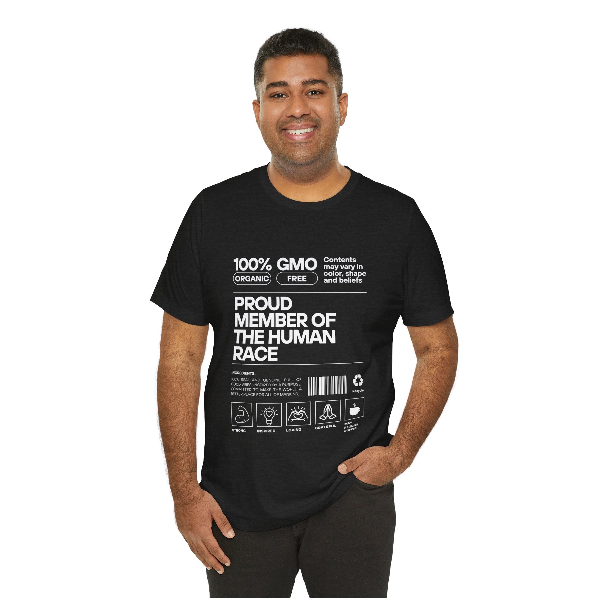 Proud Member of the Human Race-Unisex Jersey Short Sleeve Tee