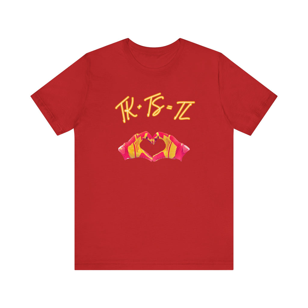 SWELCE TK+TS=TL Original Love Glove Design (Vers#3 for RED) Jersey-Unisex Jersey Short Sleeve Tee