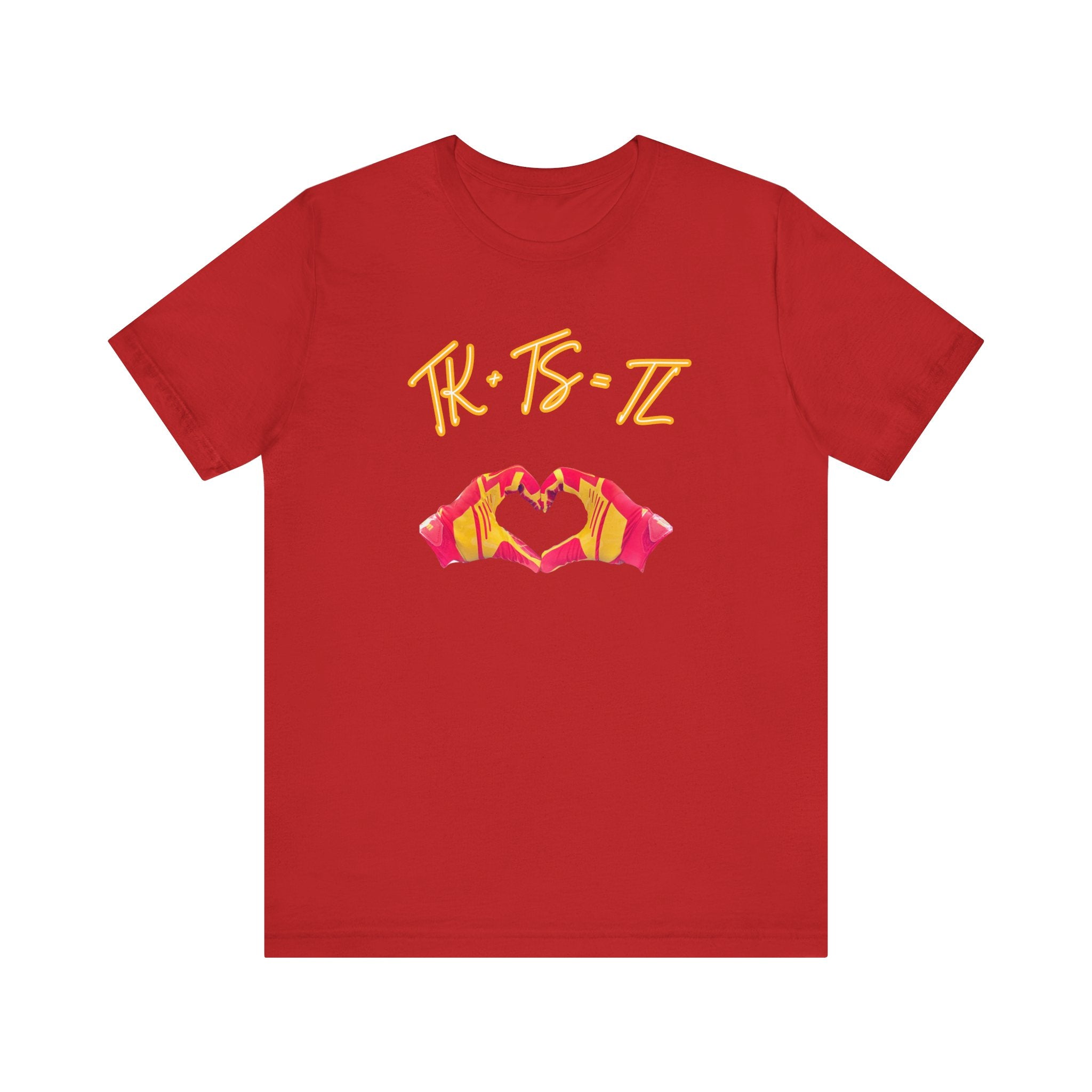 SWELCE TK+TS=TL Original Love Glove Design (Vers#3 for RED) Jersey-Unisex Jersey Short Sleeve Tee