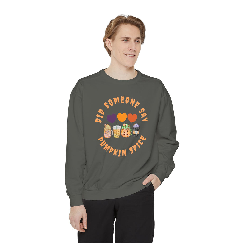 Pumpkin Spice Sweatshirt, Cozy Crewneck for Fall, Unisex Sweatshirt, Cute Autumn Apparel, Perfect for Halloween or Thanksgiving