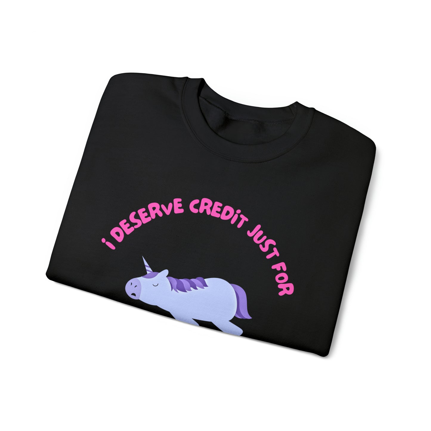 I Deserve Credit (2 Sided Print)-Unisex Heavy Blend™ Crewneck Sweatshirt