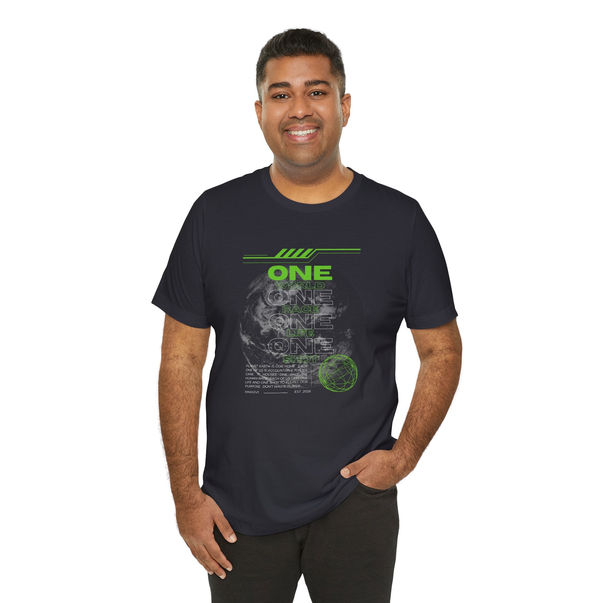One World-Unisex Jersey Short Sleeve Tee