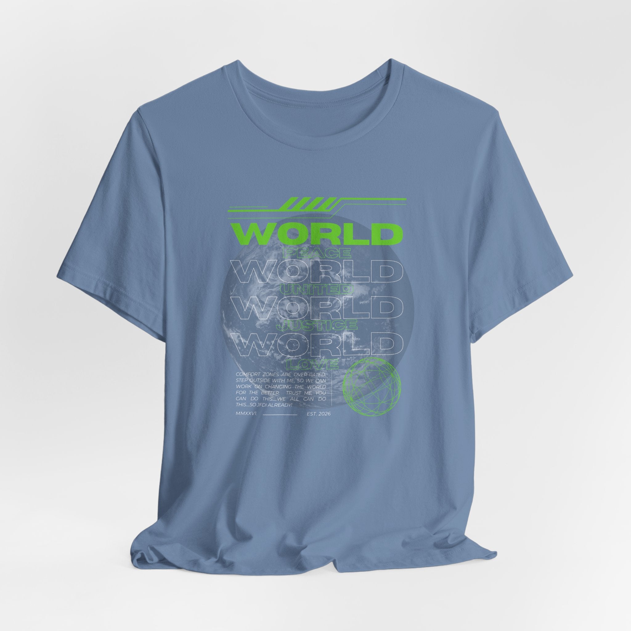 Change the World Design #1-Unisex Jersey Short Sleeve Tee