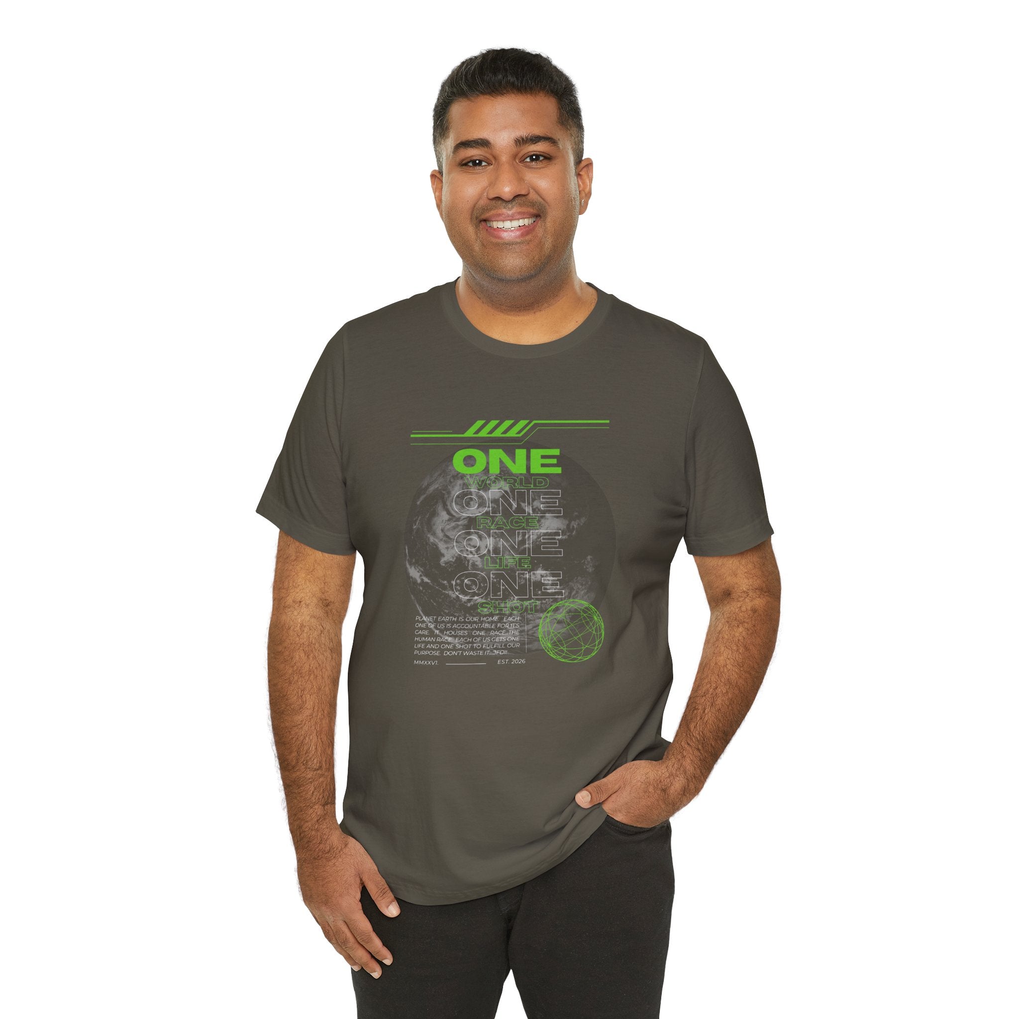 One World-Unisex Jersey Short Sleeve Tee