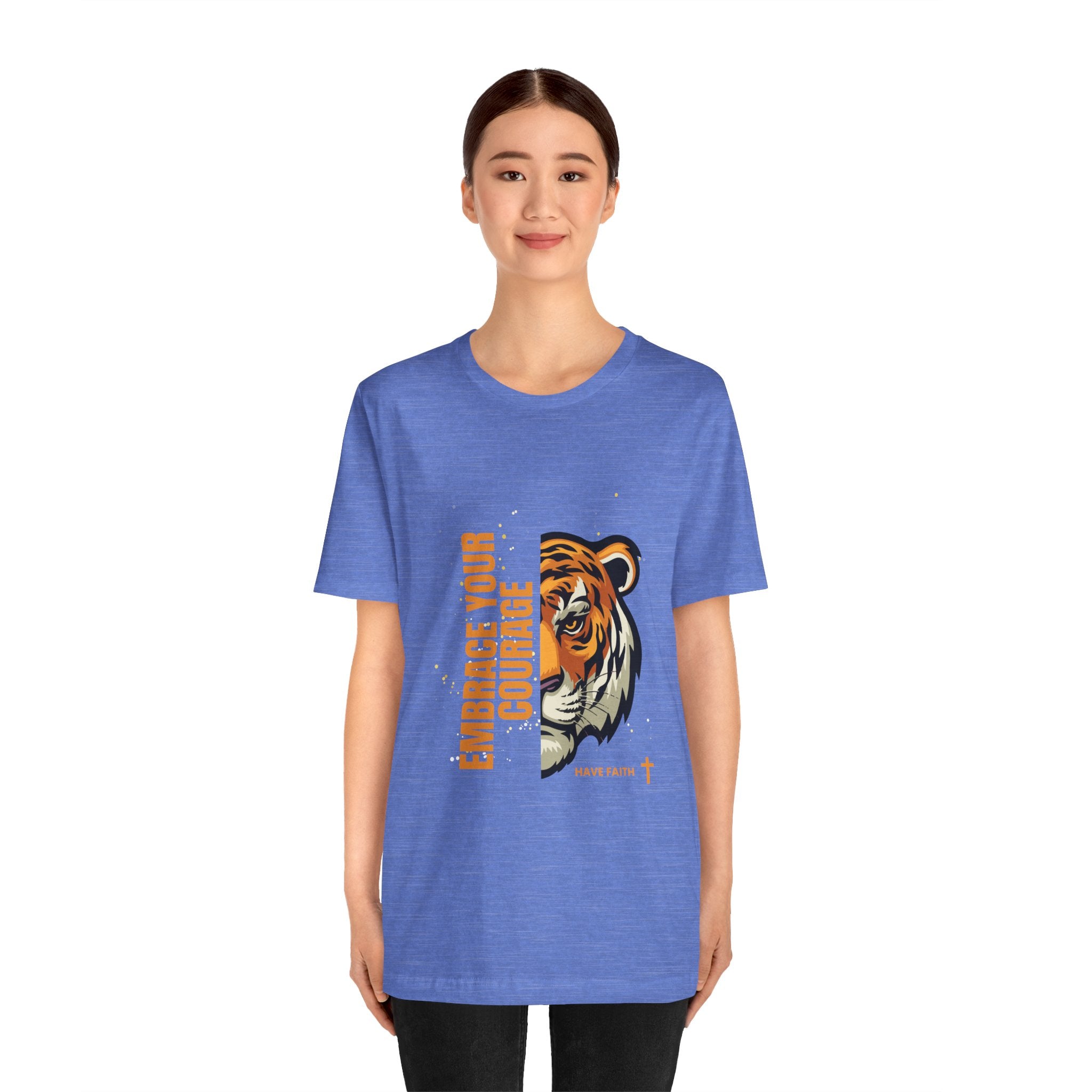 Embrace Your Courage Have Faith-Unisex Jersey Short Sleeve Tee