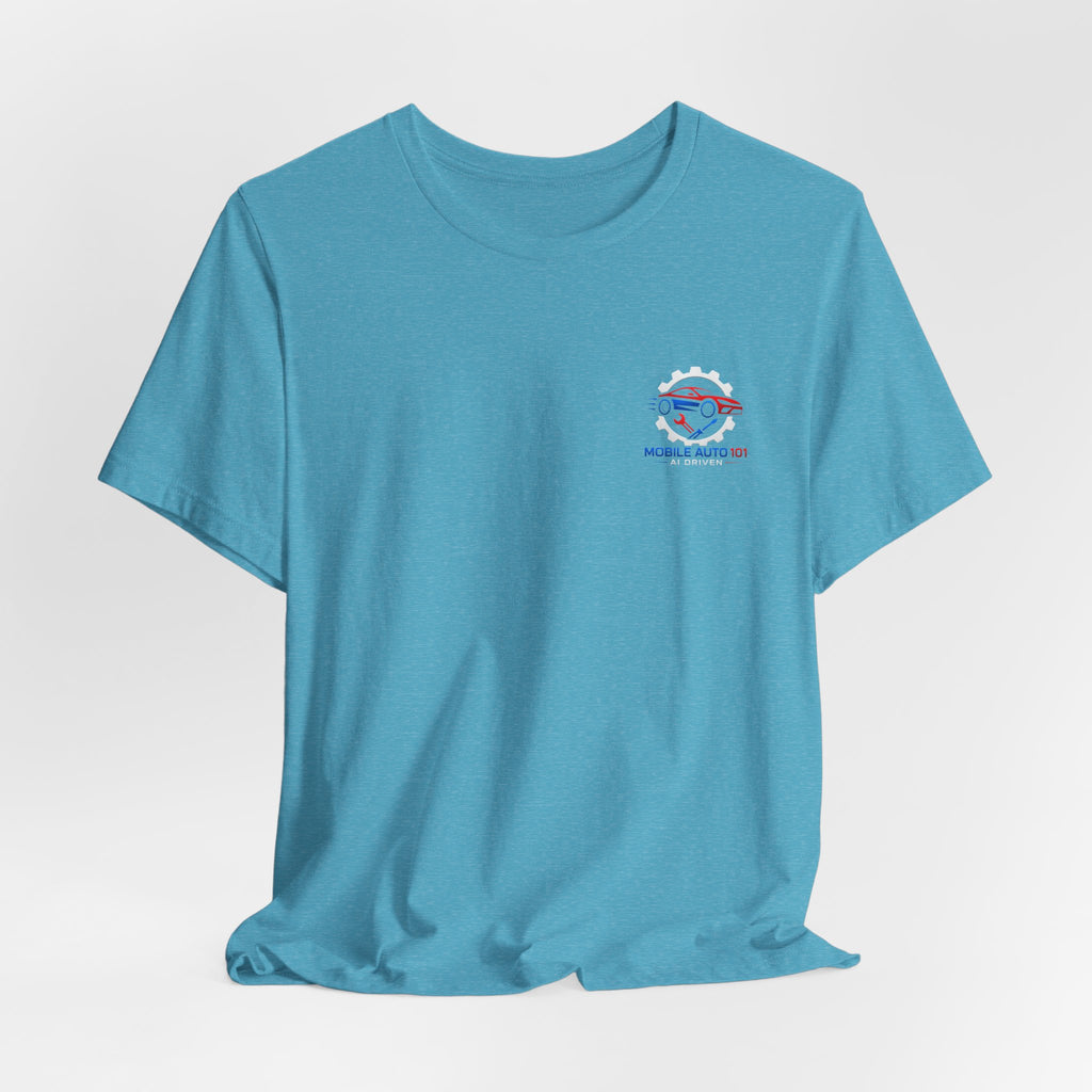 Mobile Auto 101 3rd Ed. (front and back design)-Unisex Jersey Short Sleeve Tee