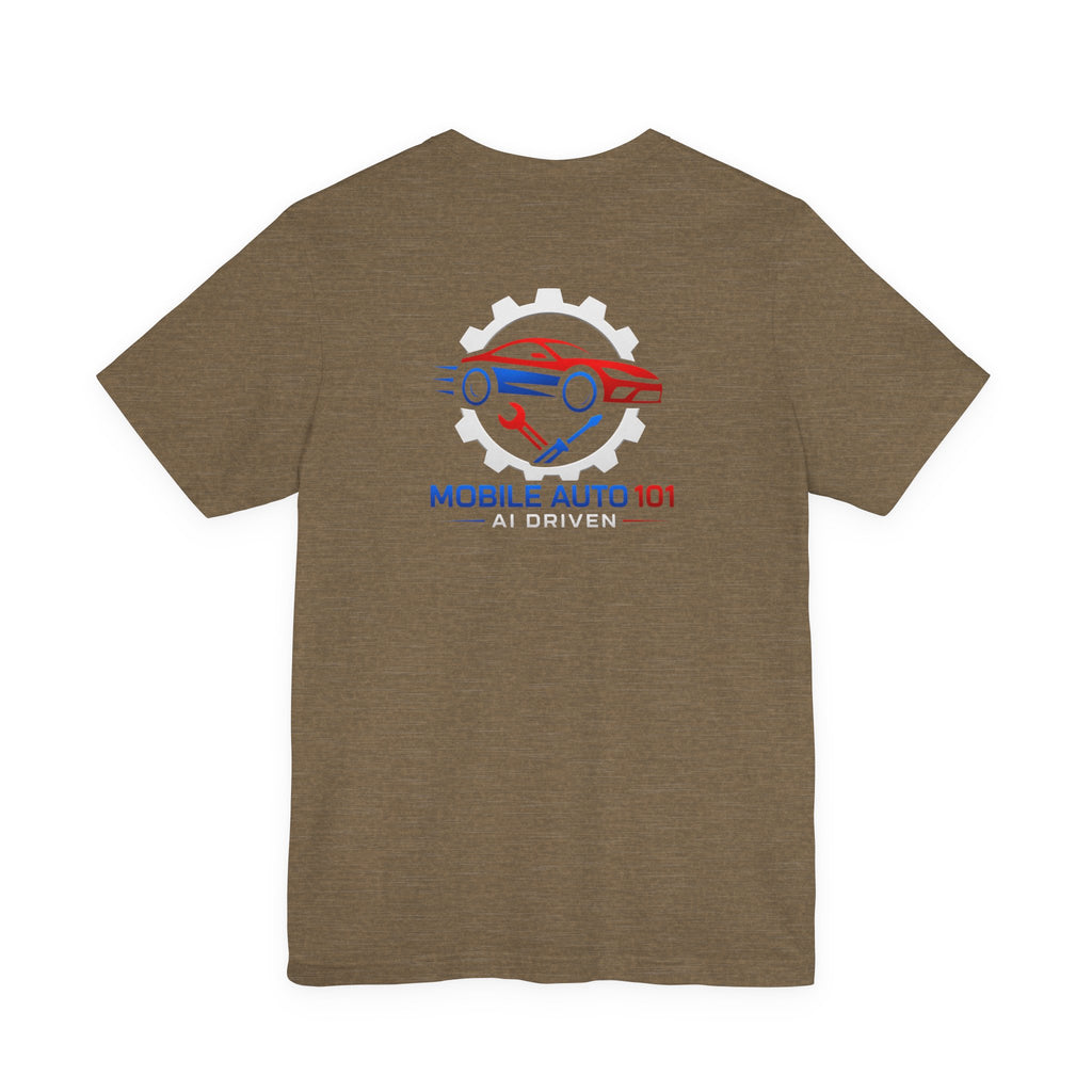 Mobile Auto 101 3rd Ed. (front and back design)-Unisex Jersey Short Sleeve Tee