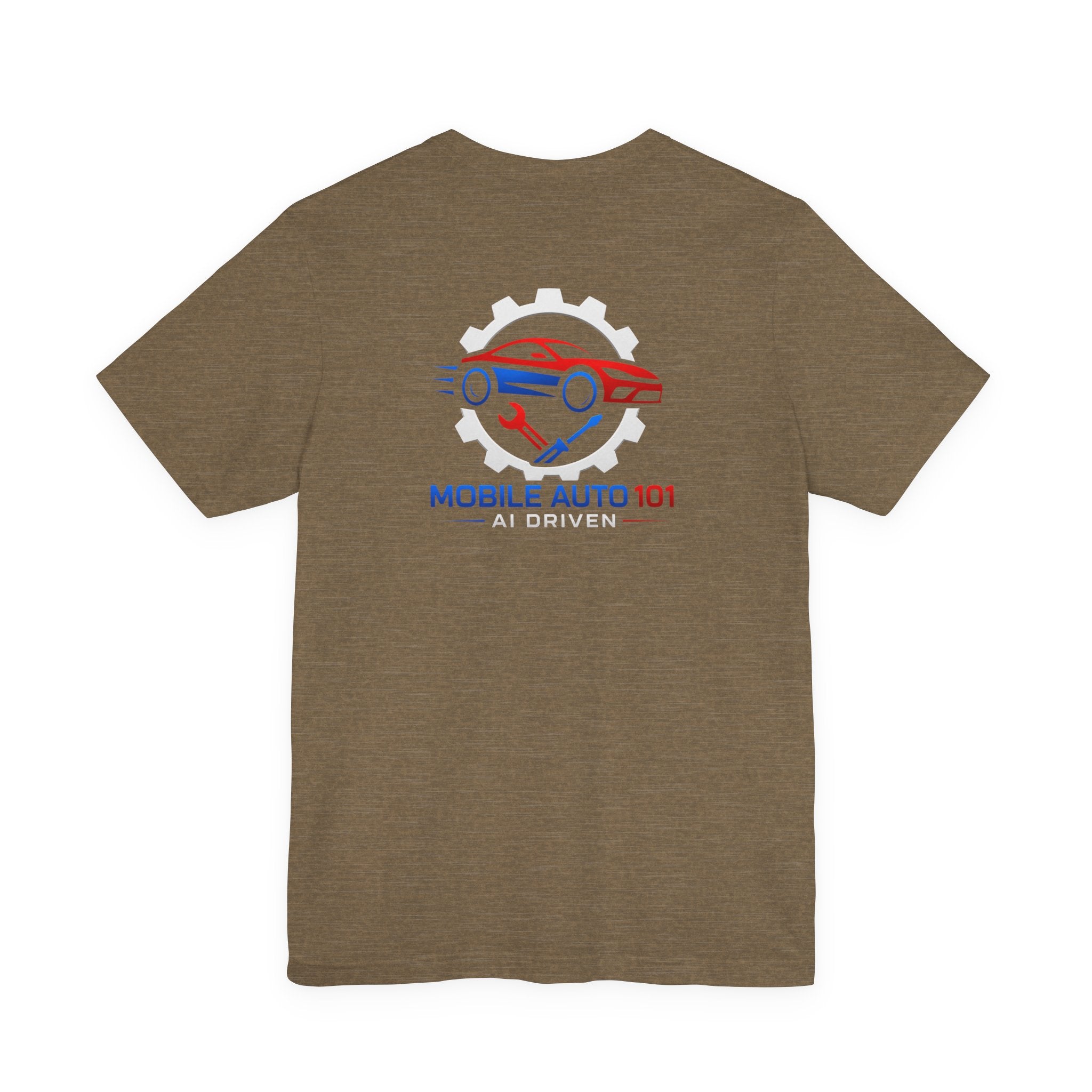 Mobile Auto 101 3rd Ed. (front and back design)-Unisex Jersey Short Sleeve Tee