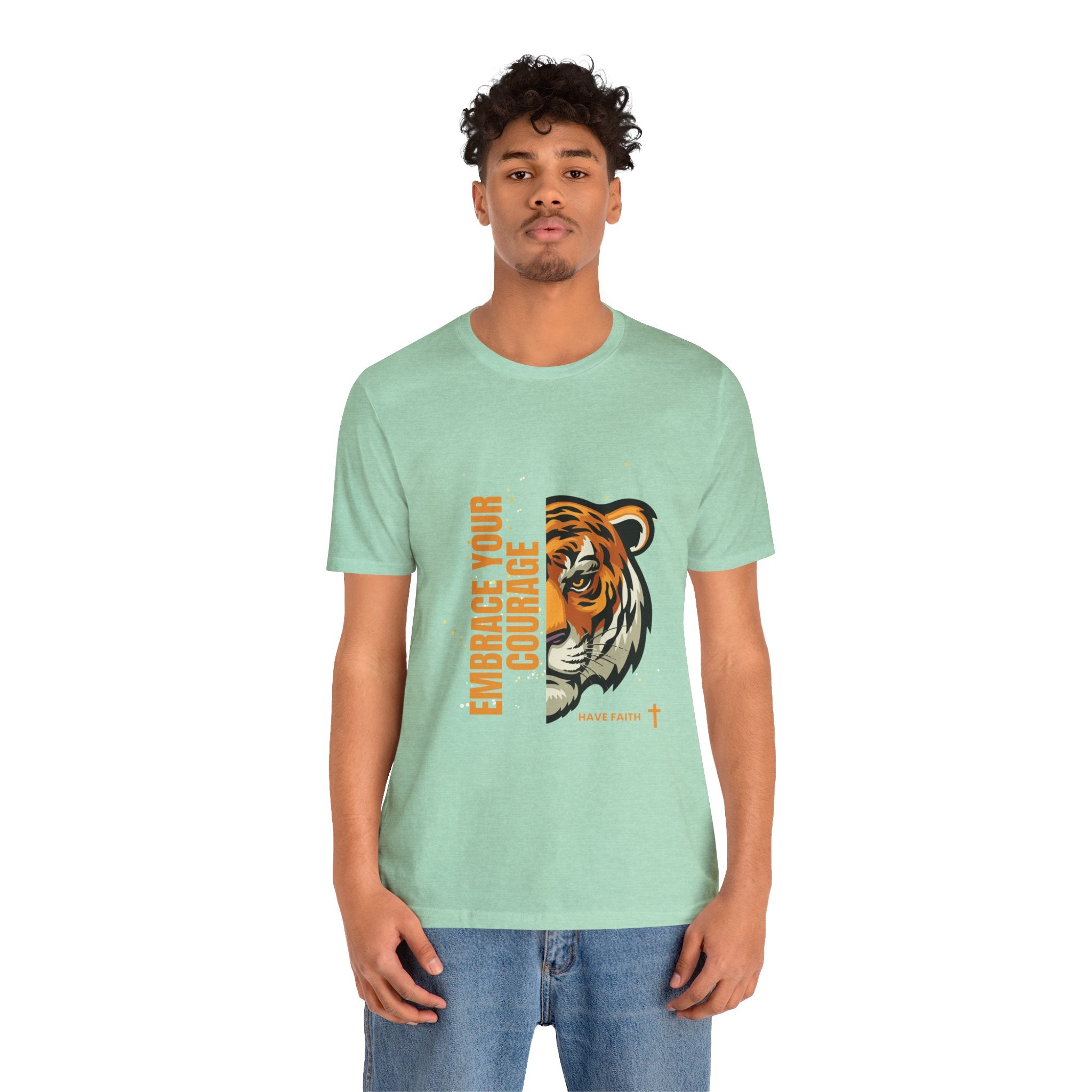 Embrace Your Courage Have Faith-Unisex Jersey Short Sleeve Tee