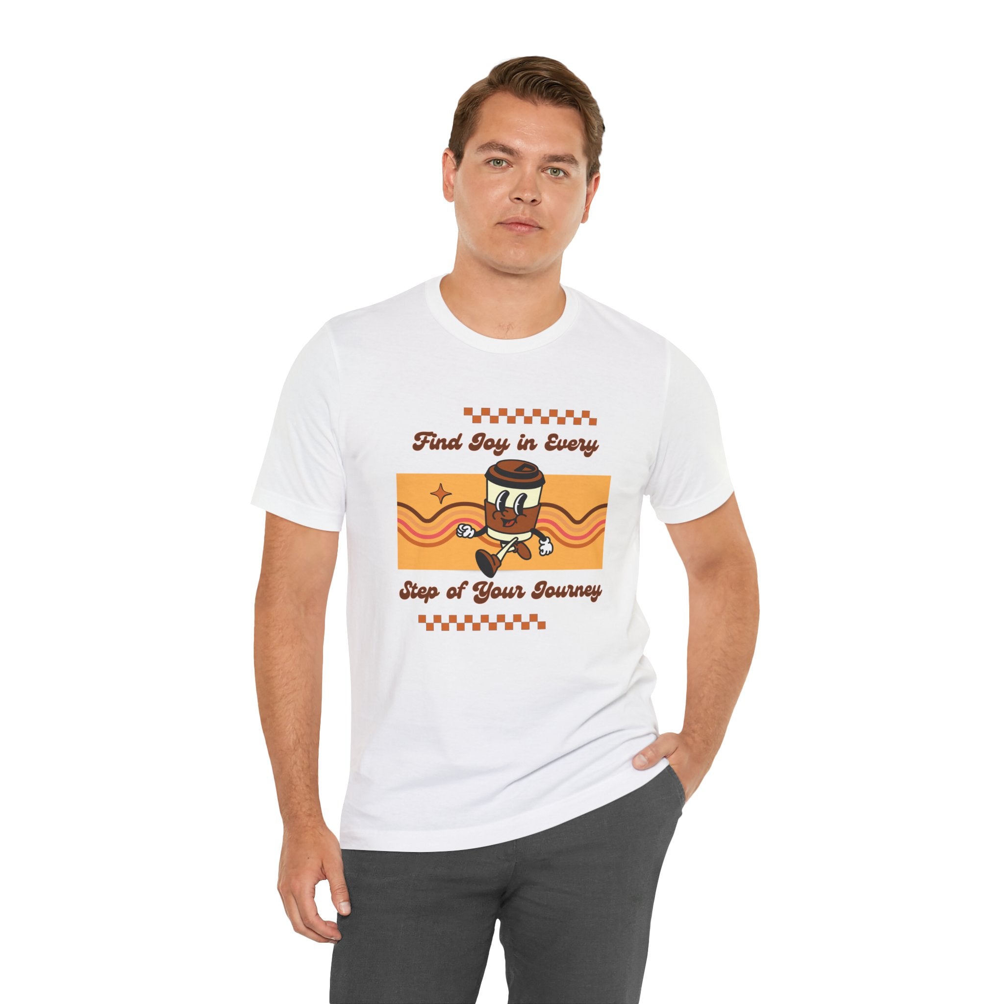 Find Joy in Every Step of Your Journey-Unisex Jersey Short Sleeve Tee