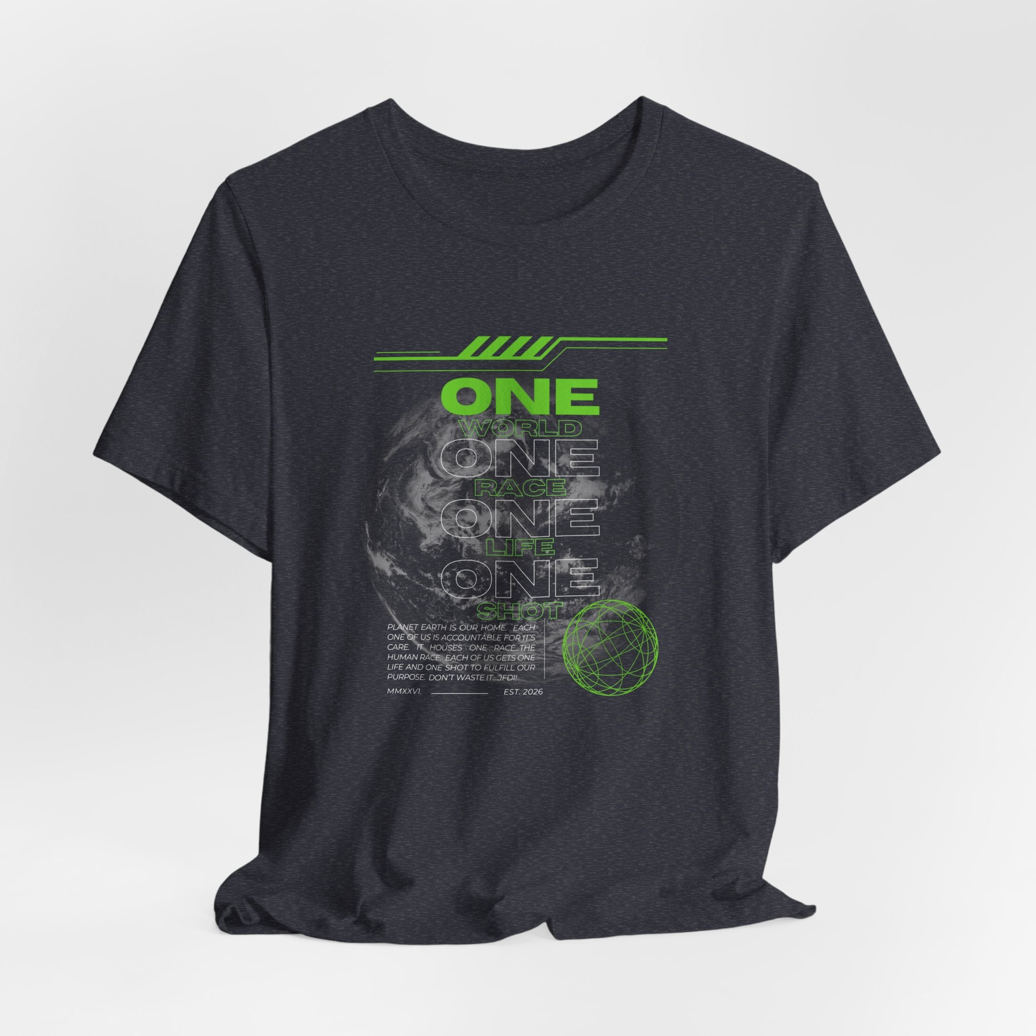 One World-Unisex Jersey Short Sleeve Tee