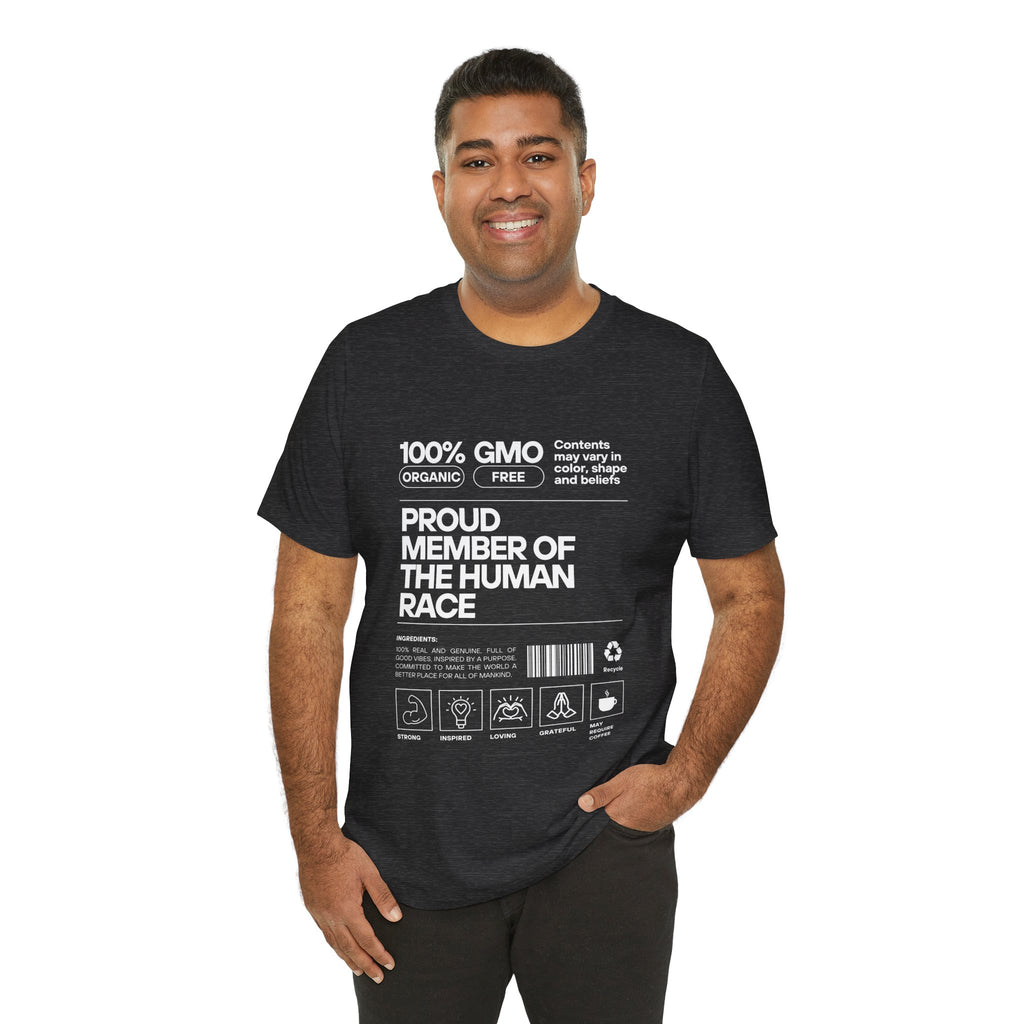 Proud Member of the Human Race-Unisex Jersey Short Sleeve Tee