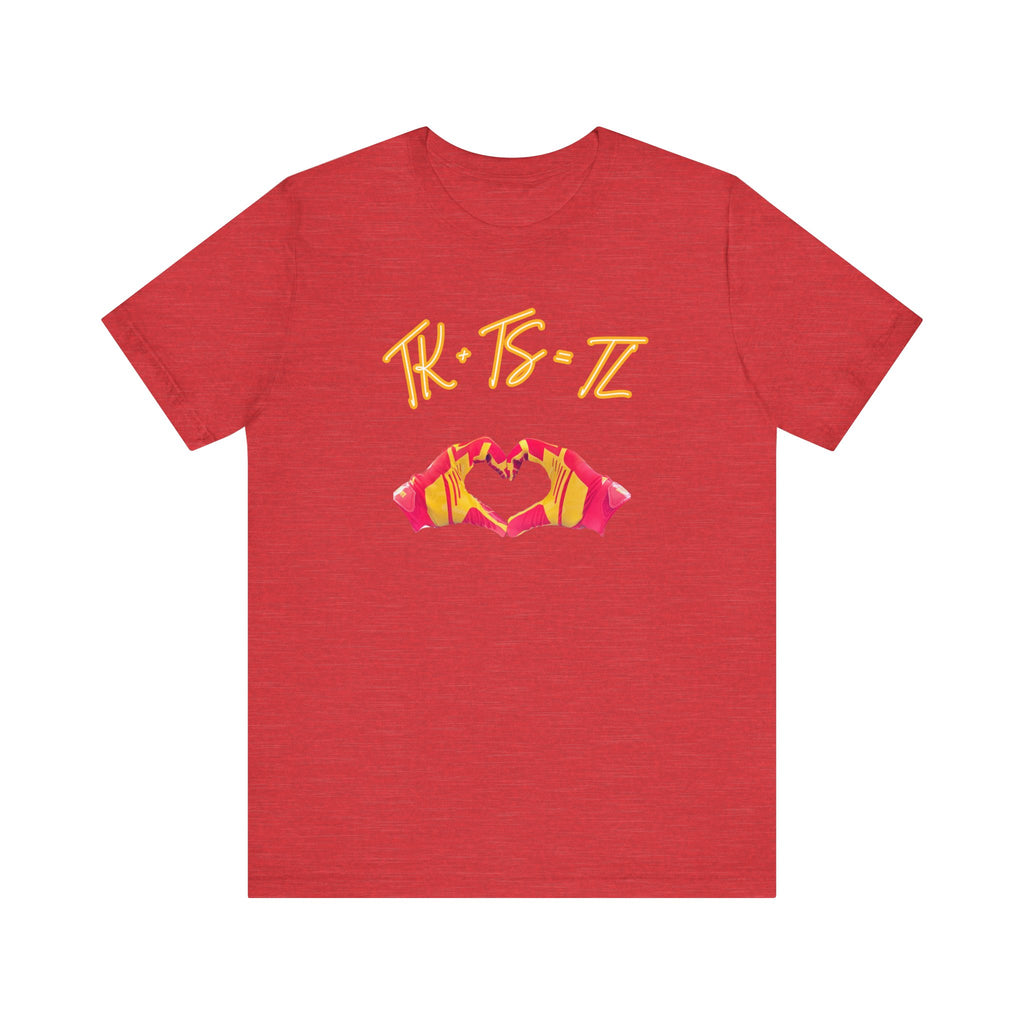 SWELCE TK+TS=TL Original Love Glove Design (Vers#3 for RED) Jersey-Unisex Jersey Short Sleeve Tee