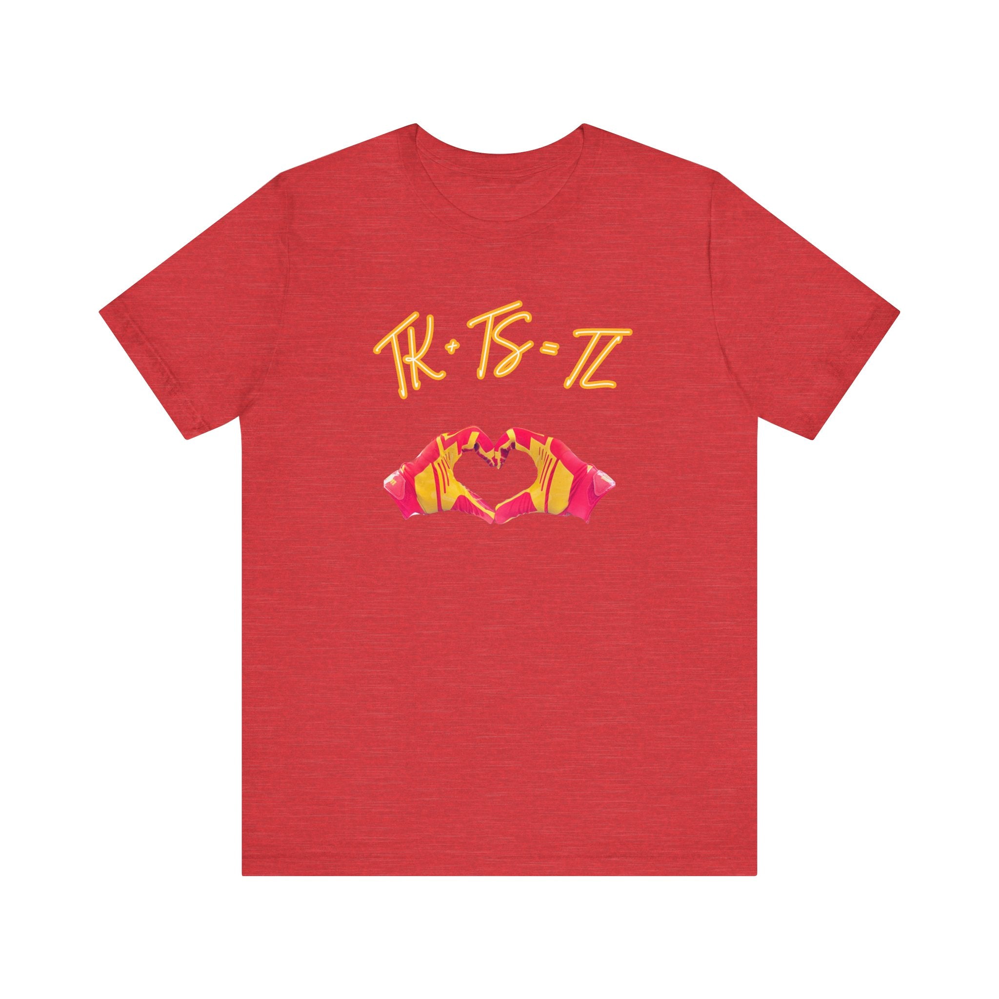 SWELCE TK+TS=TL Original Love Glove Design (Vers#3 for RED) Jersey-Unisex Jersey Short Sleeve Tee