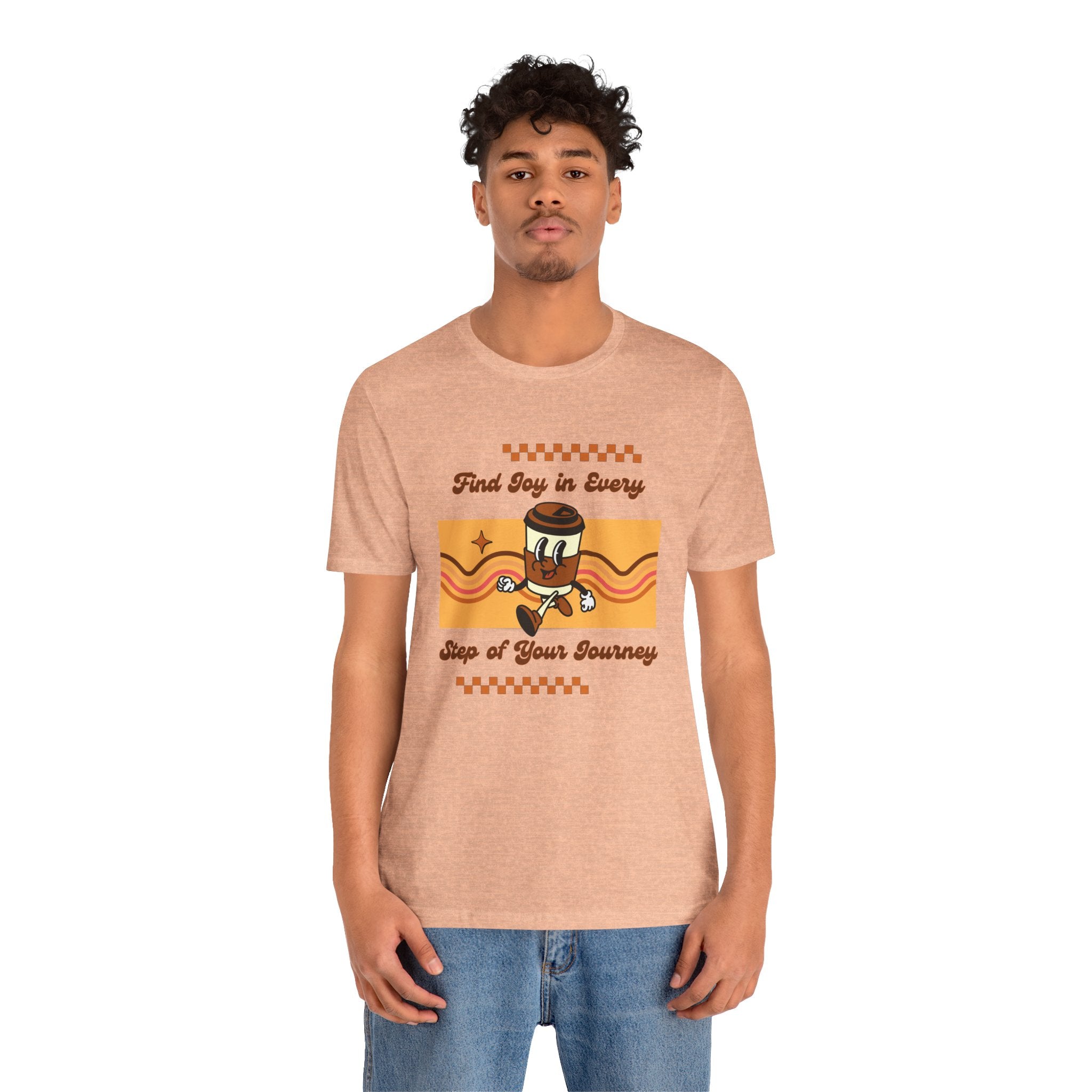 Find Joy in Every Step of Your Journey-Unisex Jersey Short Sleeve Tee