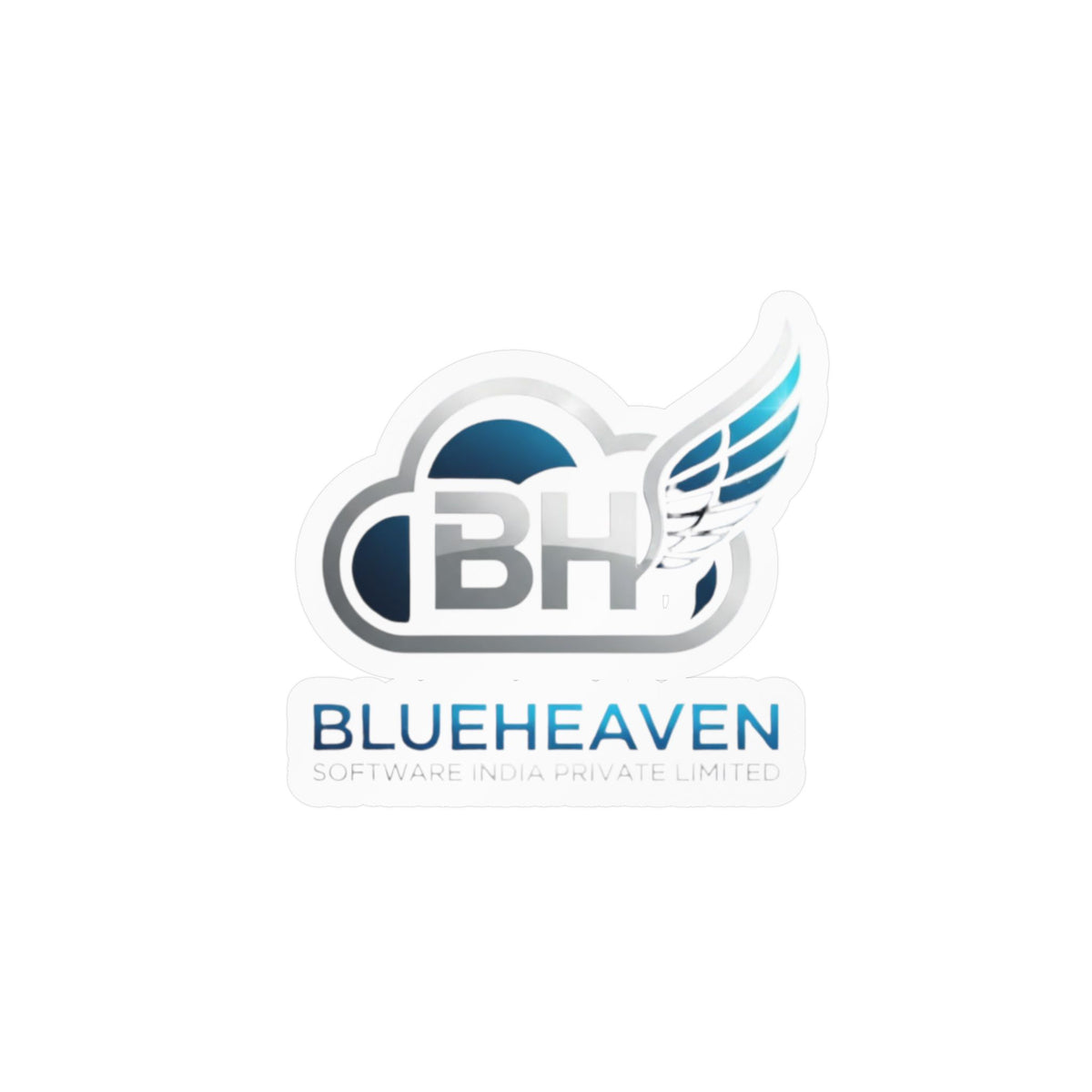 Blueheaven BH Winged Logo Kiss-Cut Vinyl Decal