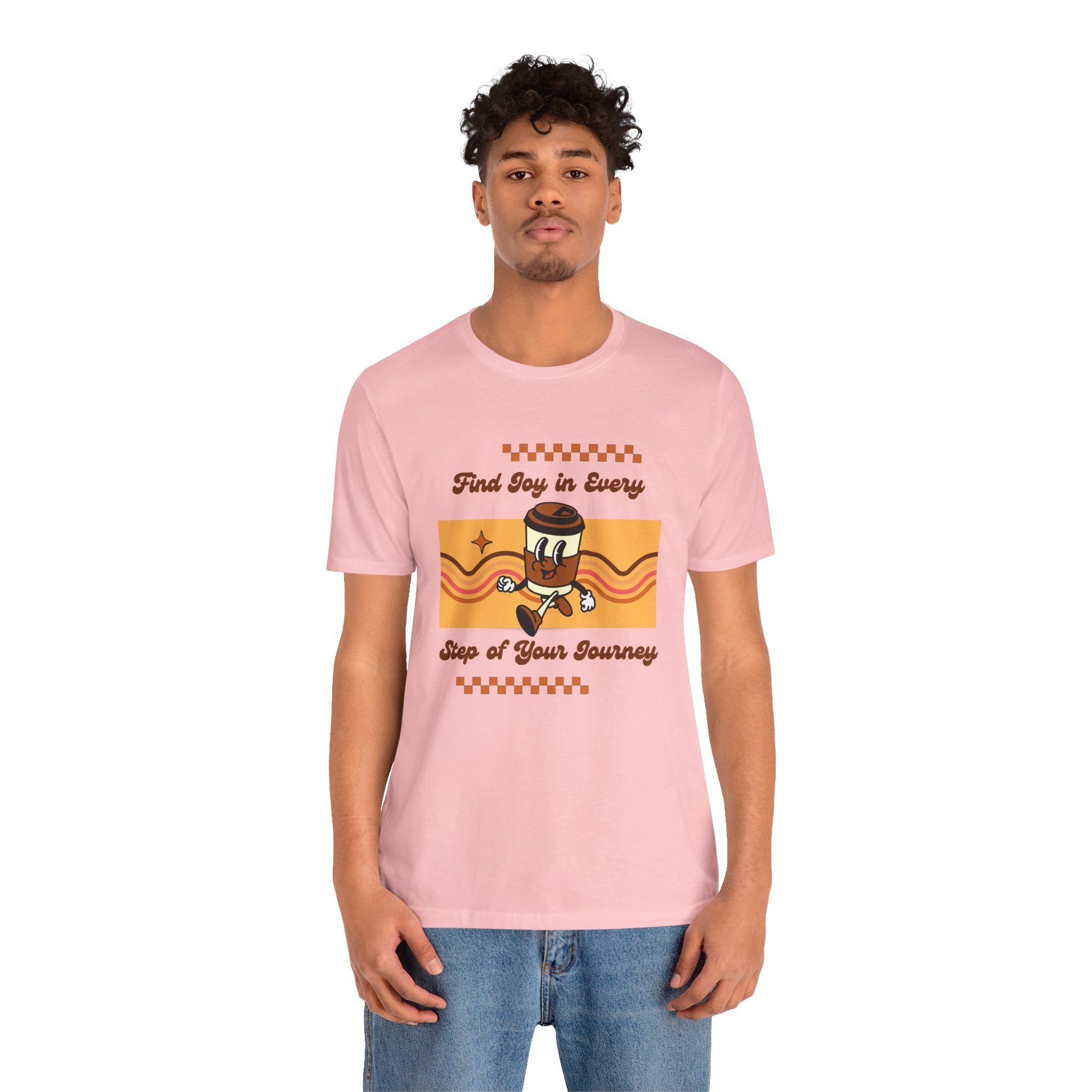 Find Joy in Every Step of Your Journey-Unisex Jersey Short Sleeve Tee
