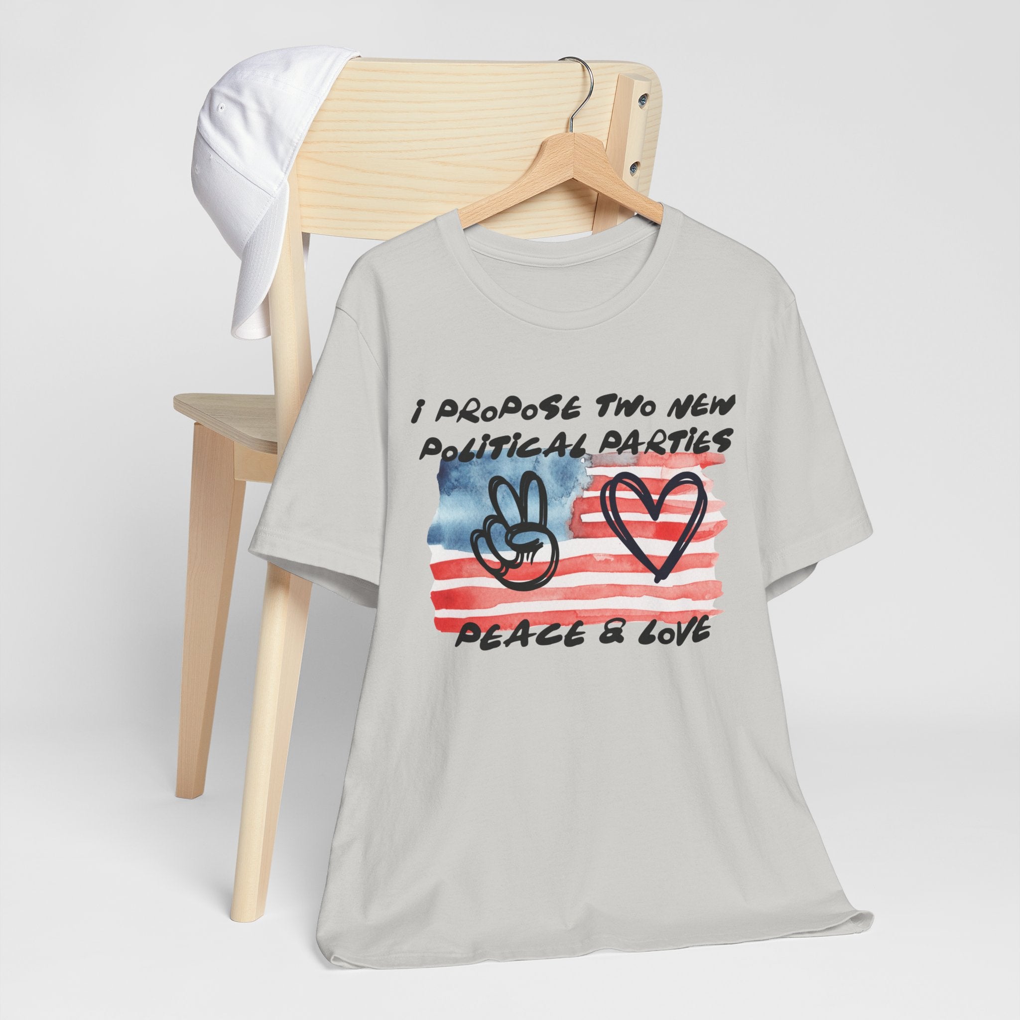 I Propose Two New Political Parties Design#2-Unisex Jersey Short Sleeve Tee