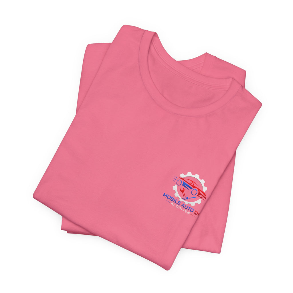 Mobile Auto 101 3rd Ed. (front and back design)-Unisex Jersey Short Sleeve Tee