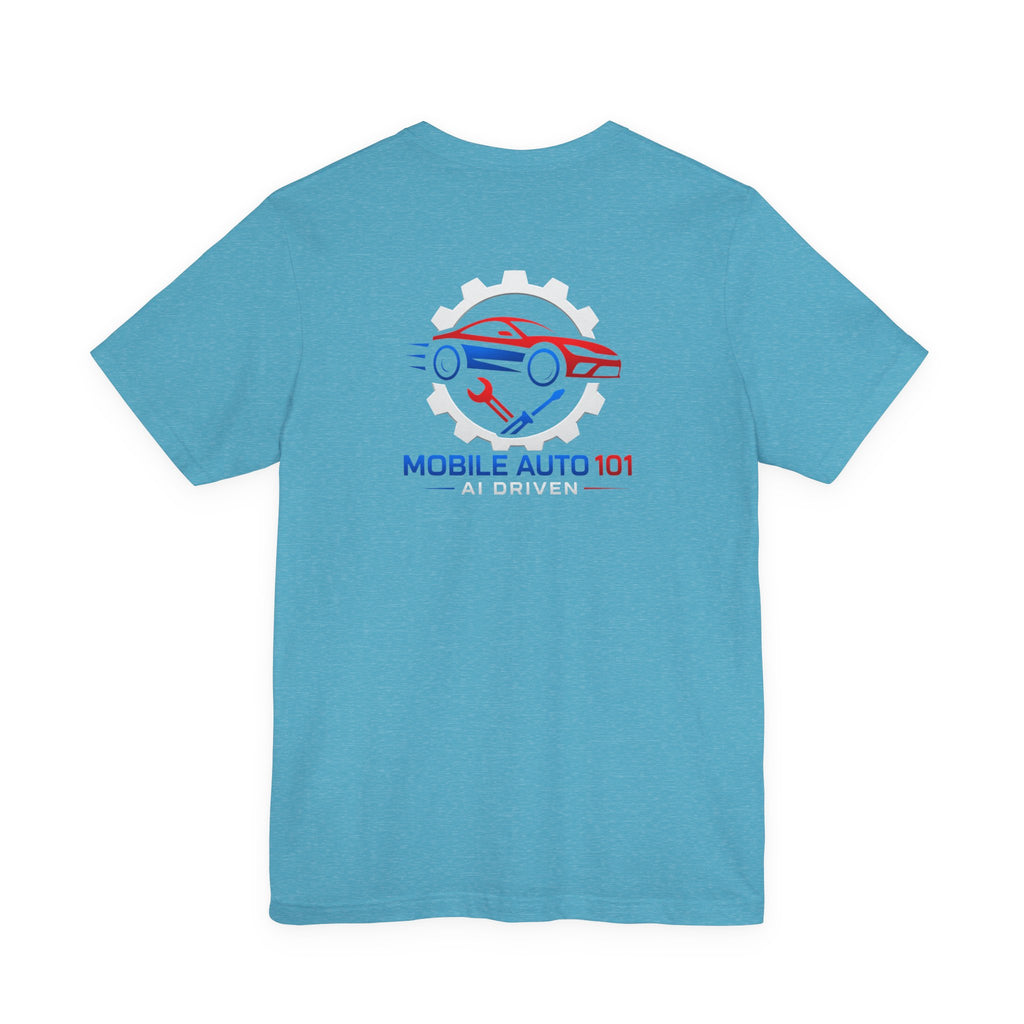 Mobile Auto 101 3rd Ed. (front and back design)-Unisex Jersey Short Sleeve Tee