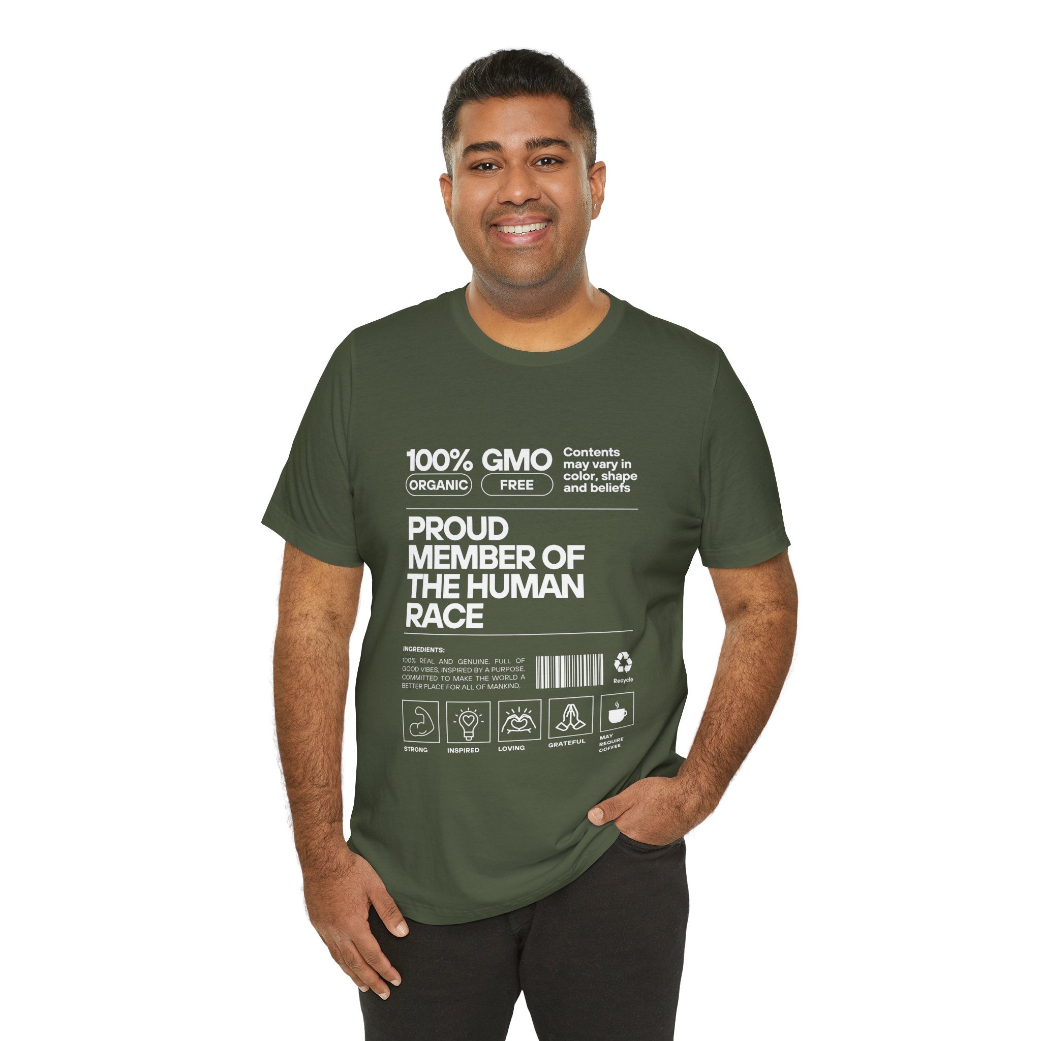 Proud Member of the Human Race-Unisex Jersey Short Sleeve Tee