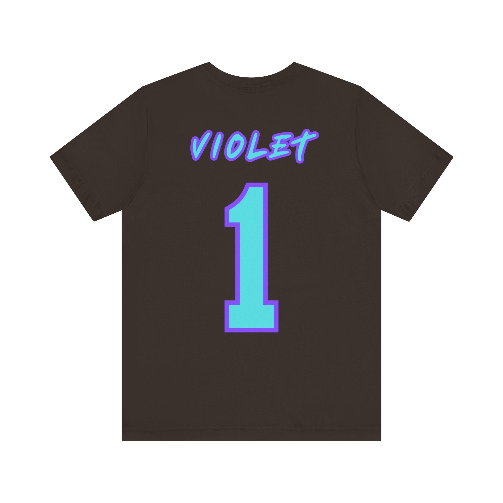 What Color are Your Wings? Violet #1-Unisex Jersey Short Sleeve Tee