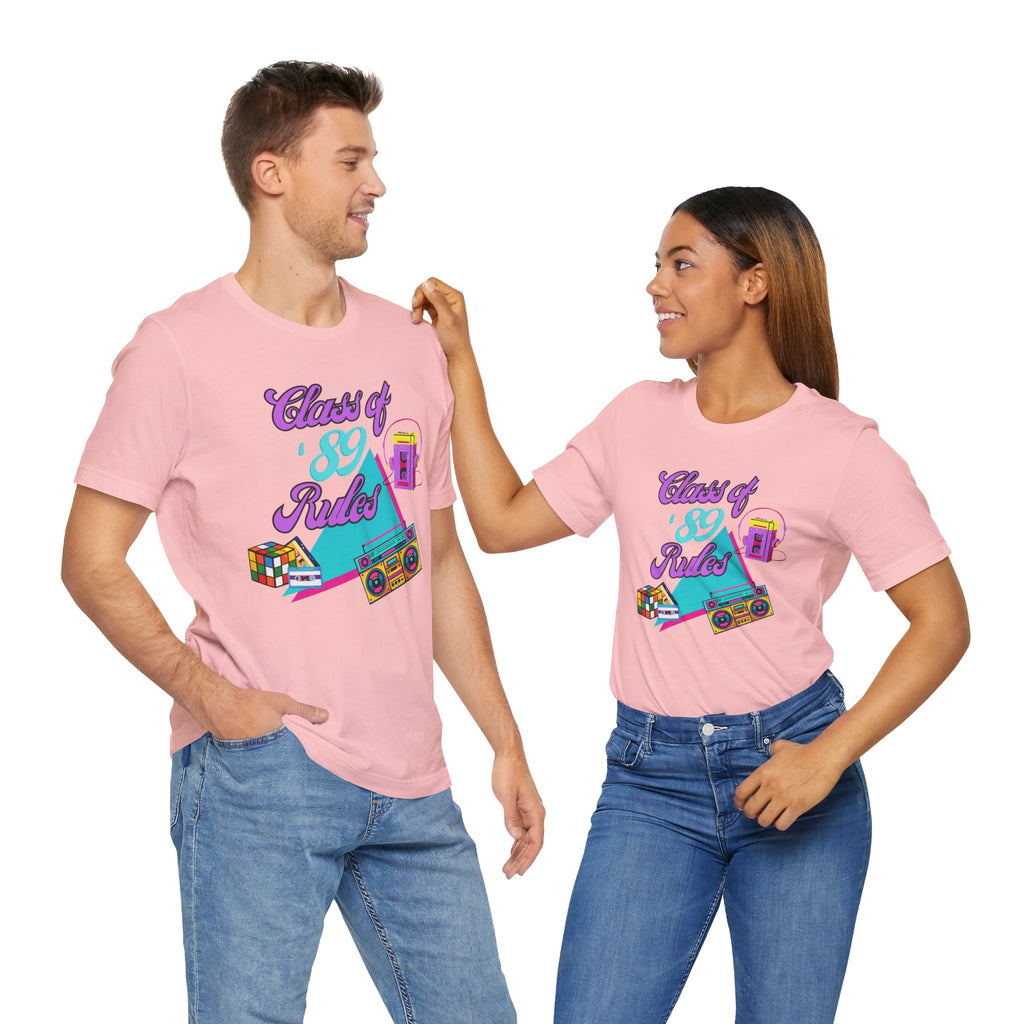 Class of '89 Rules Version 1-Unisex Jersey Short Sleeve Tee