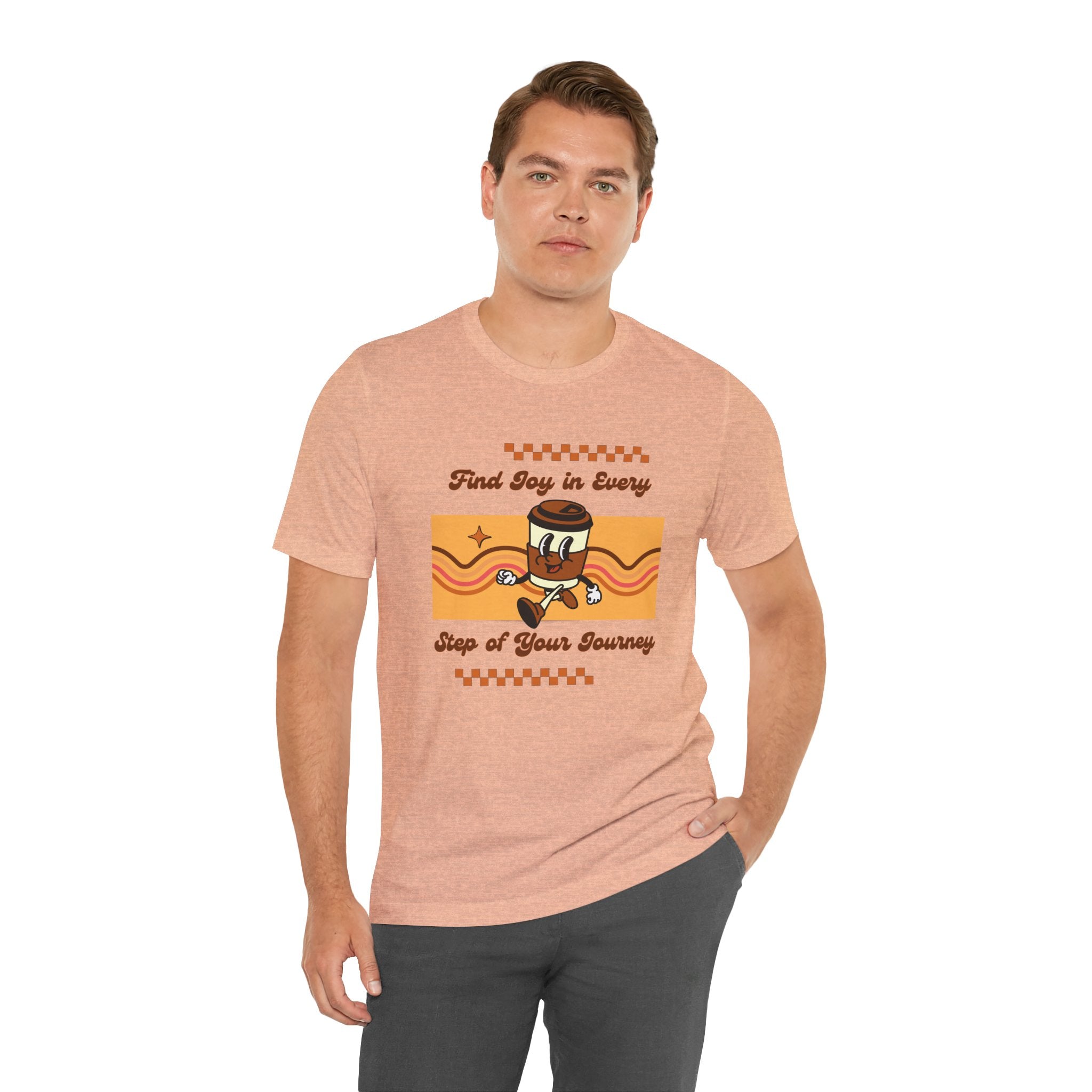 Find Joy in Every Step of Your Journey-Unisex Jersey Short Sleeve Tee