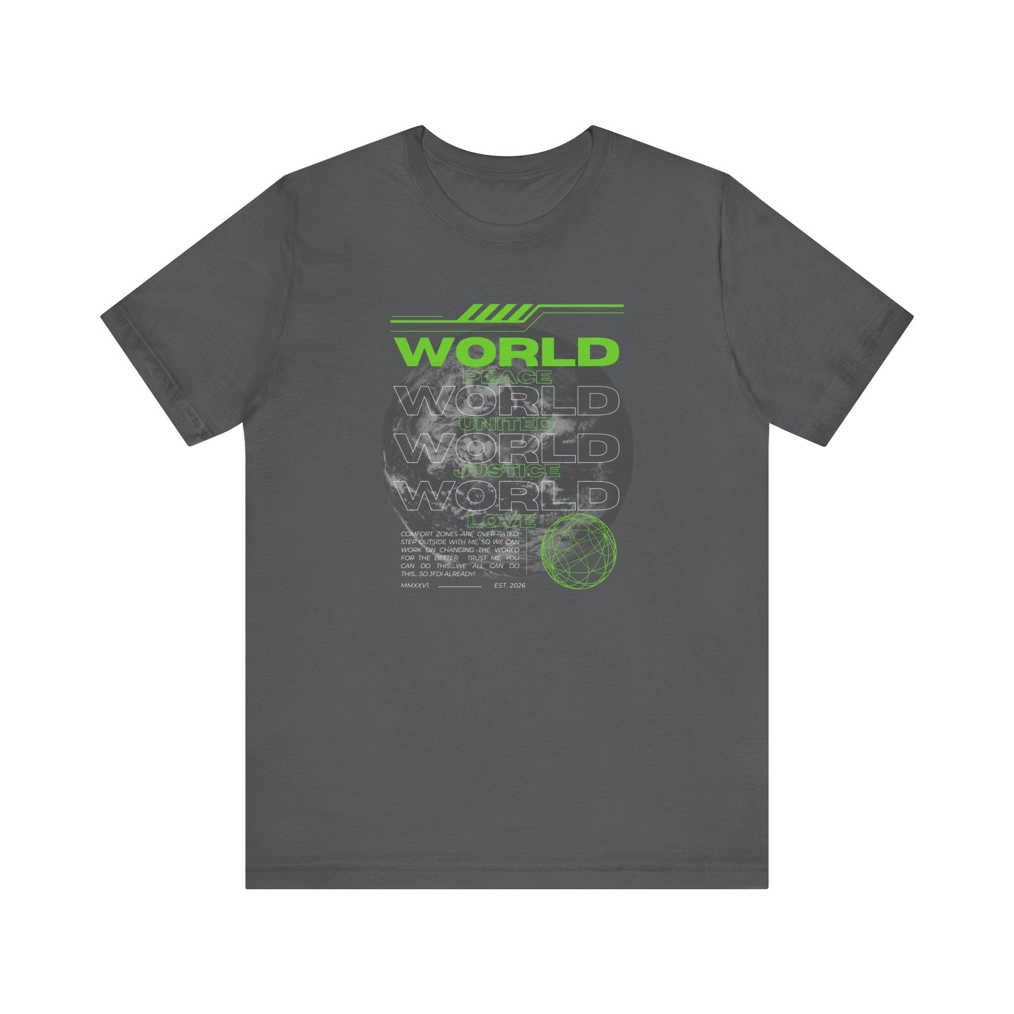 Change the World Design #1-Unisex Jersey Short Sleeve Tee