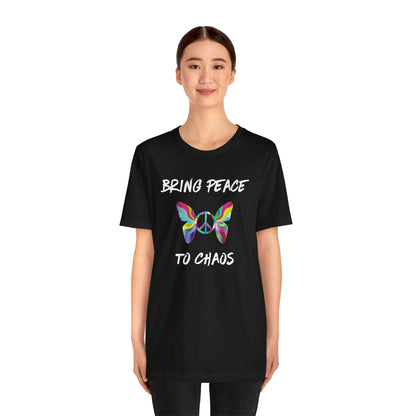 Bring Peace to Chaos-Unisex Jersey Short Sleeve Tee