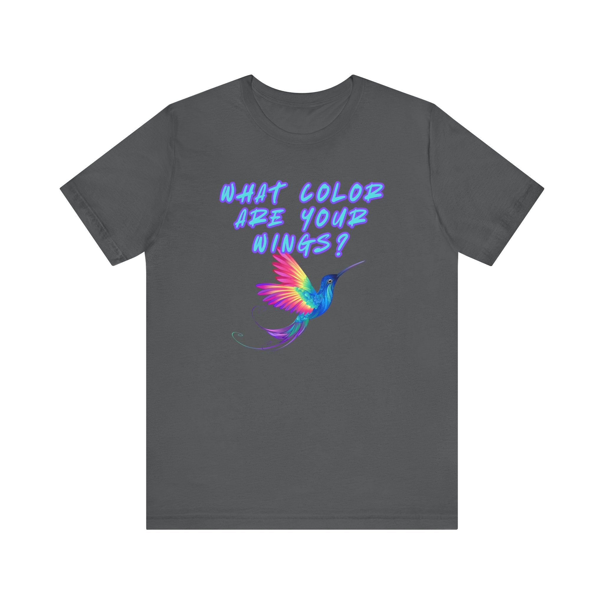 What Color are Your Wings? Violet #1-Unisex Jersey Short Sleeve Tee
