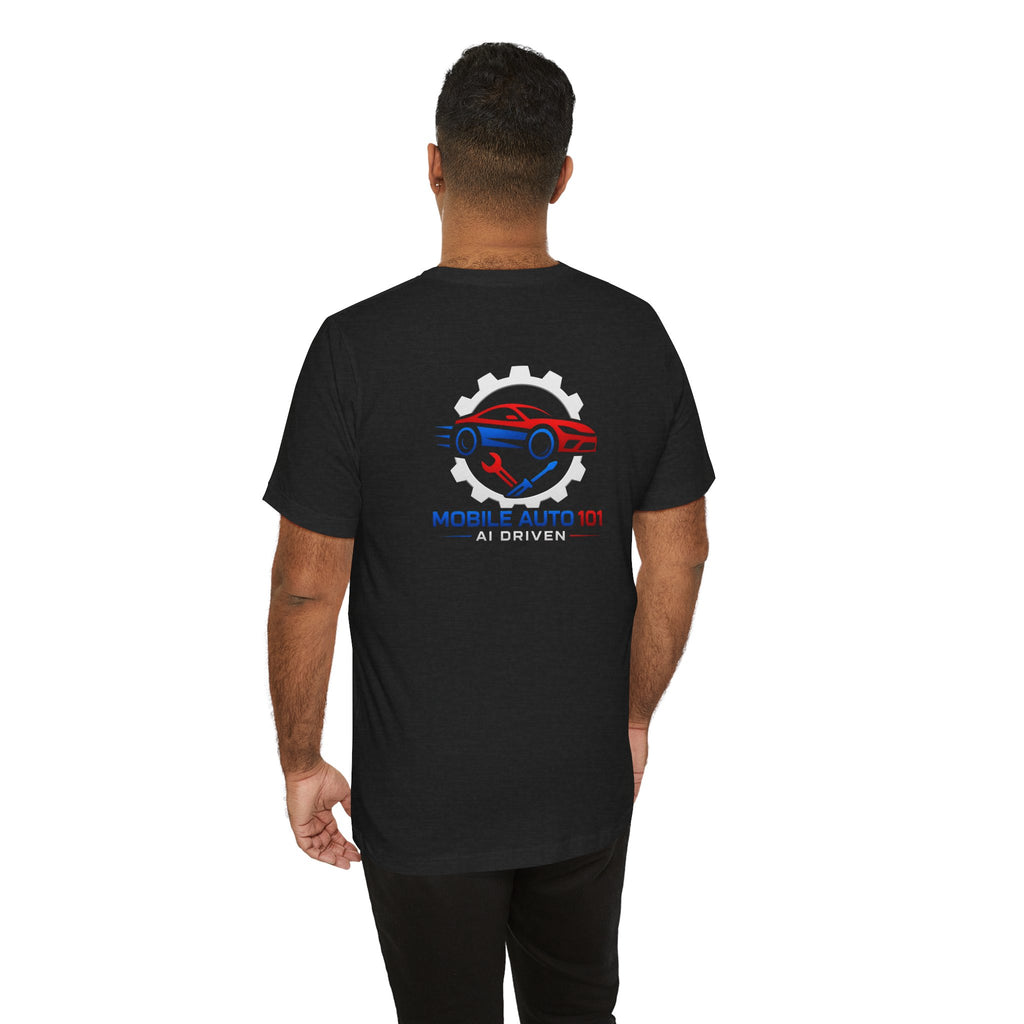 Mobile Auto 101 3rd Ed. (front and back design)-Unisex Jersey Short Sleeve Tee