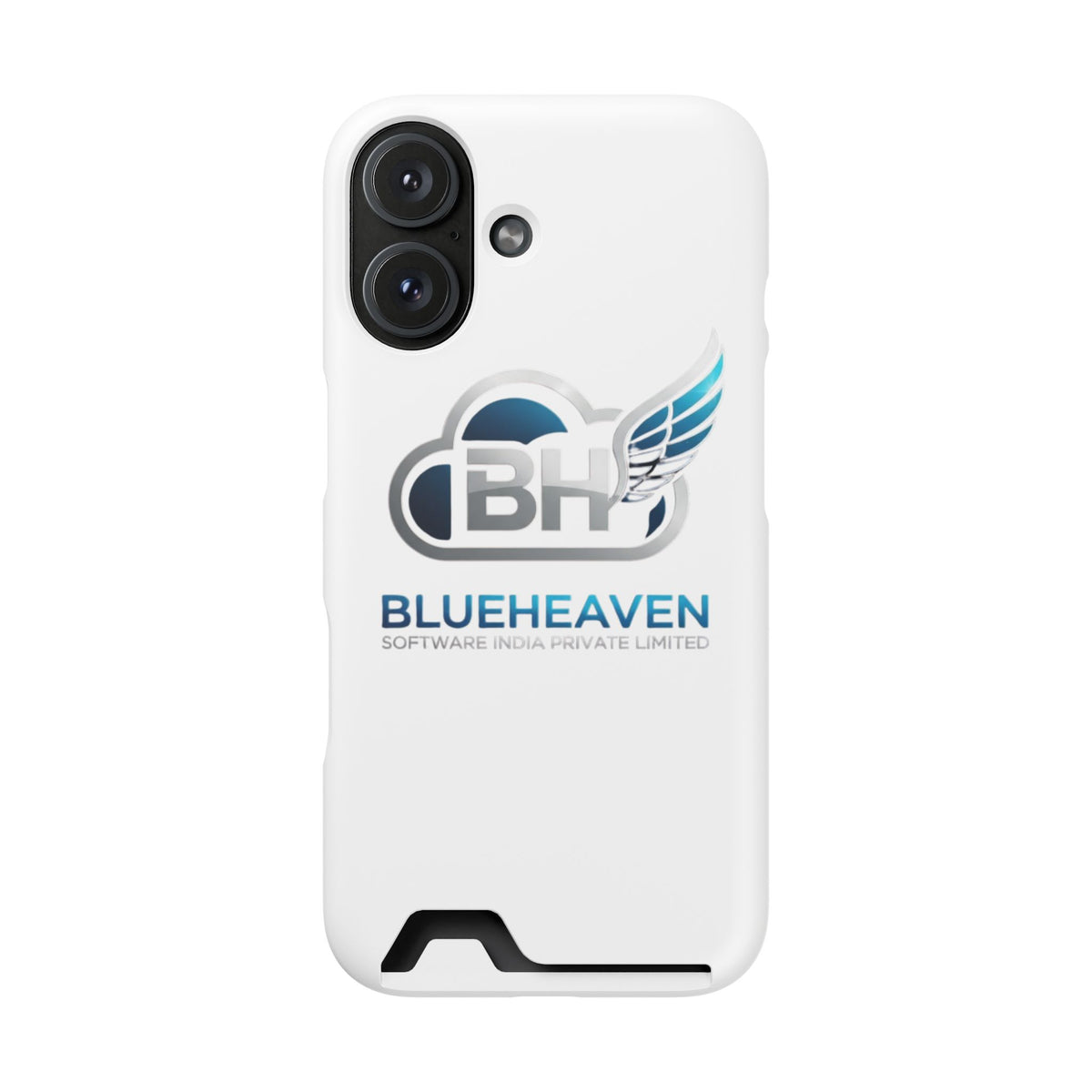 BlueHeaven Logo Phone Case with Card Holder