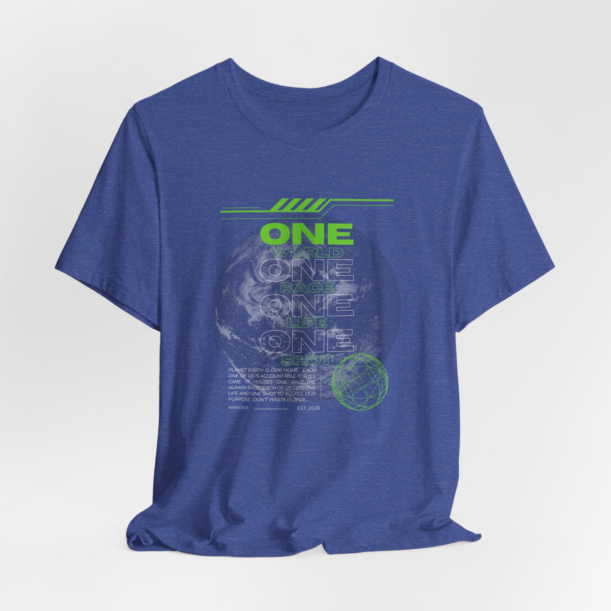 One World-Unisex Jersey Short Sleeve Tee