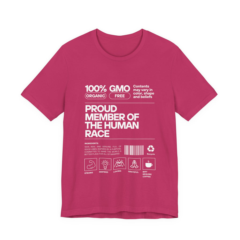 Proud Member of the Human Race-Unisex Jersey Short Sleeve Tee