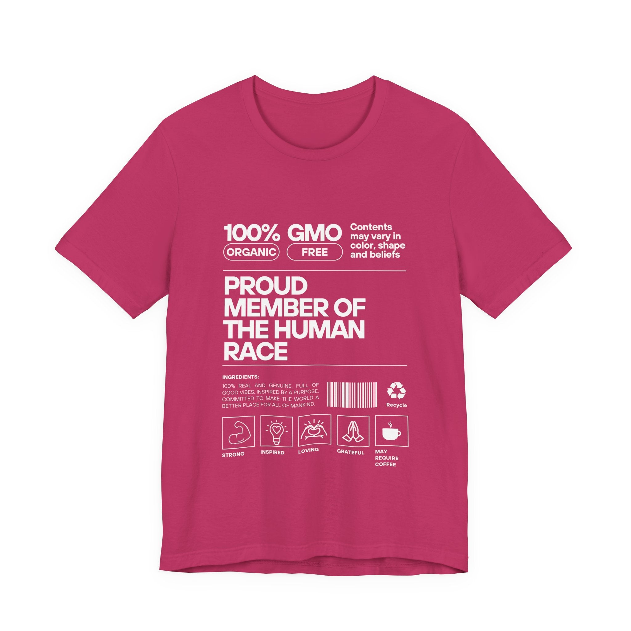 Proud Member of the Human Race-Unisex Jersey Short Sleeve Tee