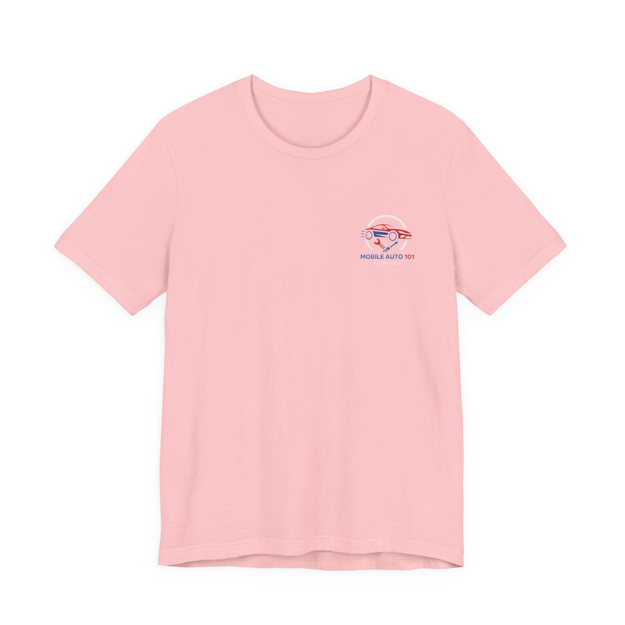 Mobile Auto 101 2nd Ed. (front and back design)-Unisex Jersey Short Sleeve Tee