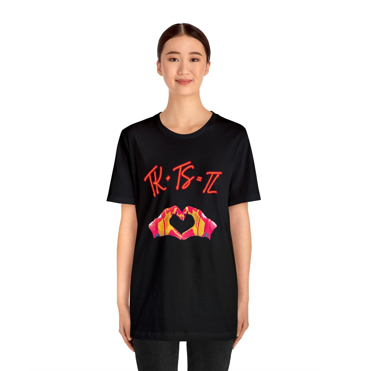 Copy of SWELCE TK+TS=TL Original Love Glove Design (Vers#3 for black) Jersey-Unisex Jersey Short Sleeve Tee