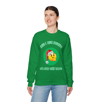 Have I Been Naughty or Nice? Red -Unisex Heavy Blend™ Crewneck Sweatshirt