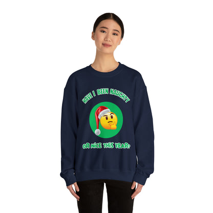 Have I Been Naughty or Nice? Red -Unisex Heavy Blend™ Crewneck Sweatshirt