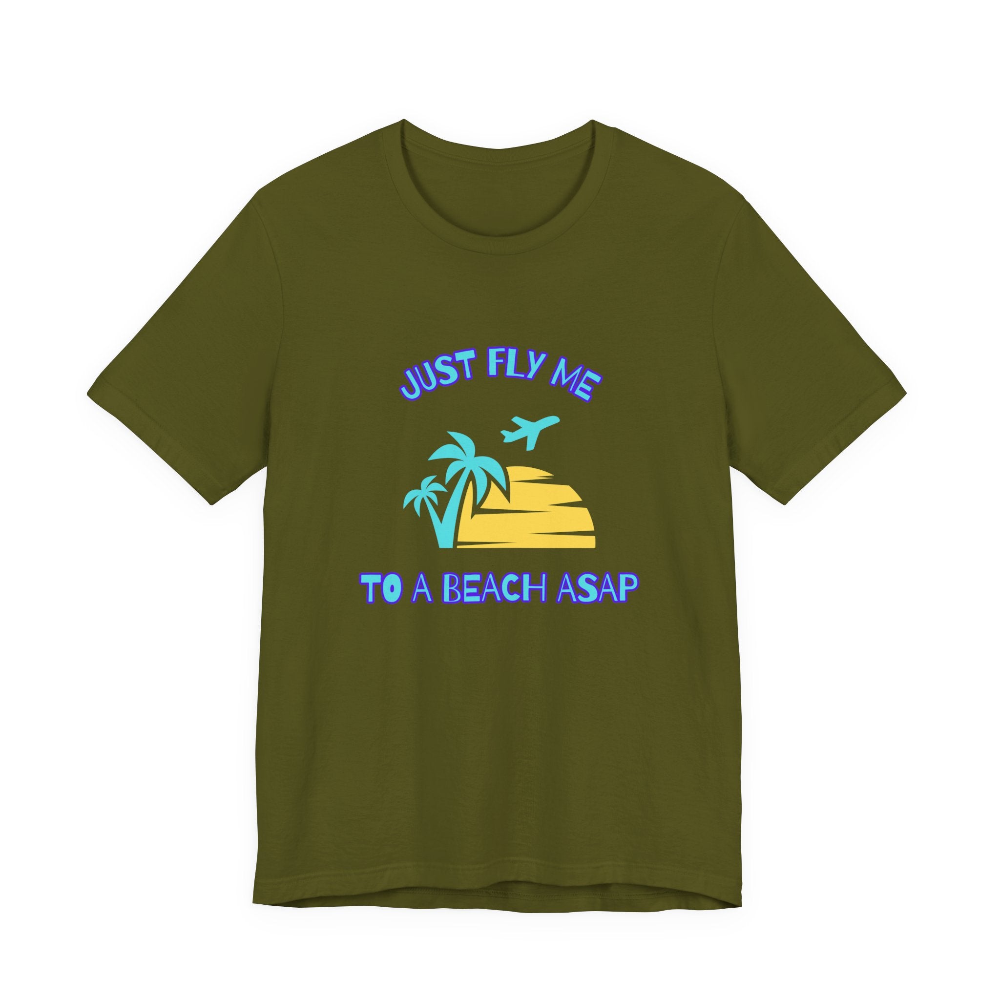 Just Fly Me to a Beach ASAP-Unisex Jersey Short Sleeve Tee