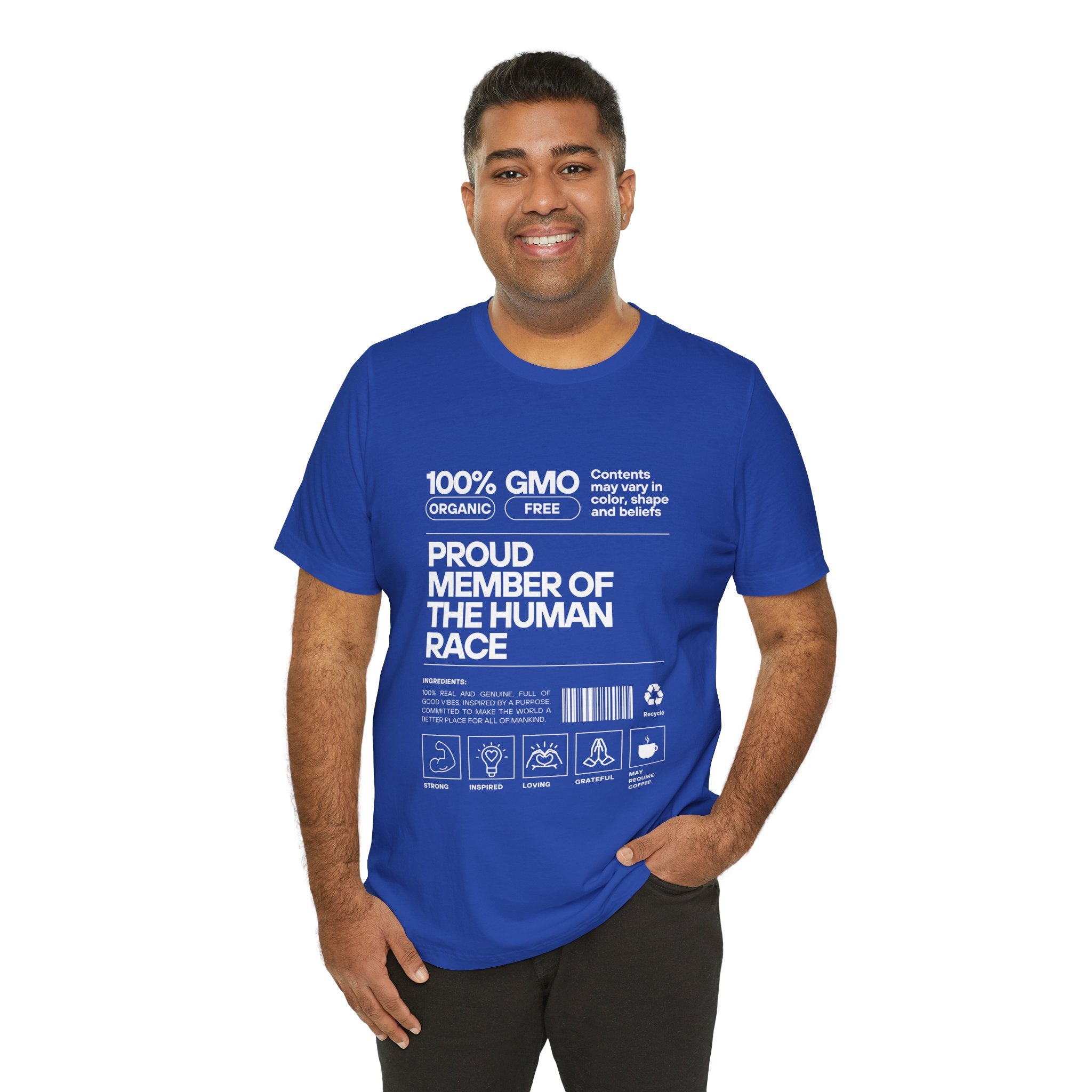 Proud Member of the Human Race-Unisex Jersey Short Sleeve Tee