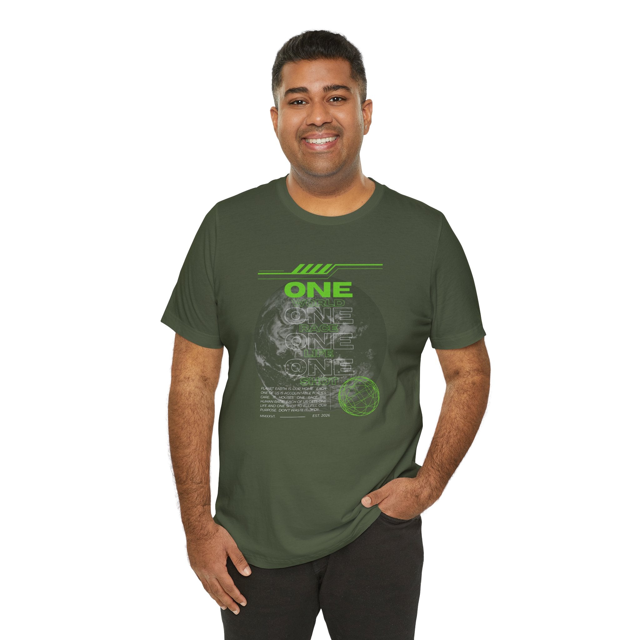 One World-Unisex Jersey Short Sleeve Tee